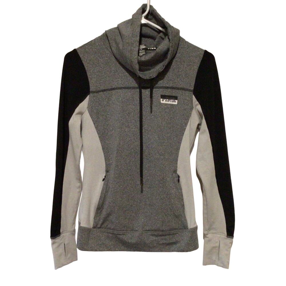 PINK Victoria's Secret ULT Women’s Black Gray Athletic Pullover Jacket – Size XS